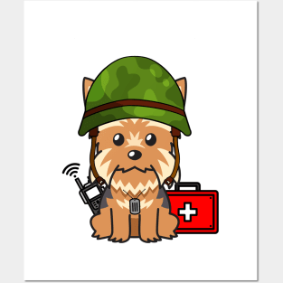 Yorkshire Terrier Army Dog Posters and Art